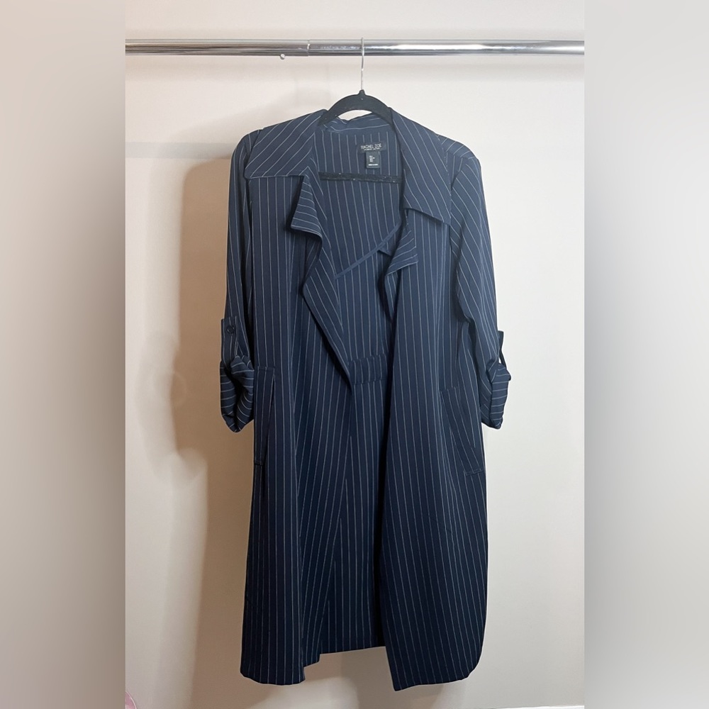 Striped Duster Jacket/Trench Coat